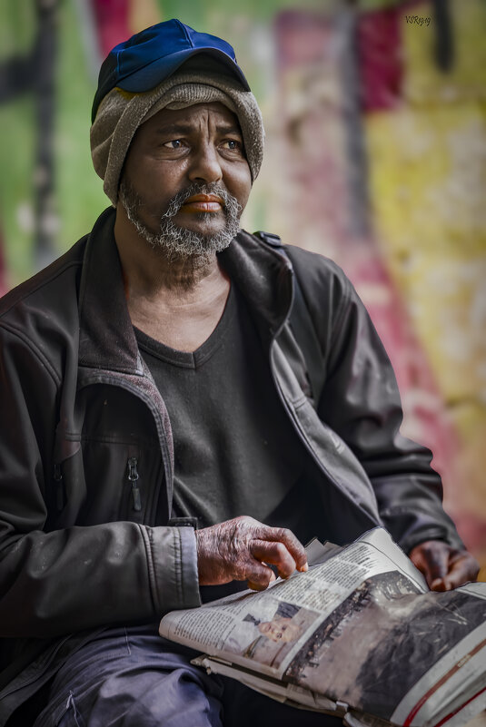 Street portrait - Shmual & Vika Retro