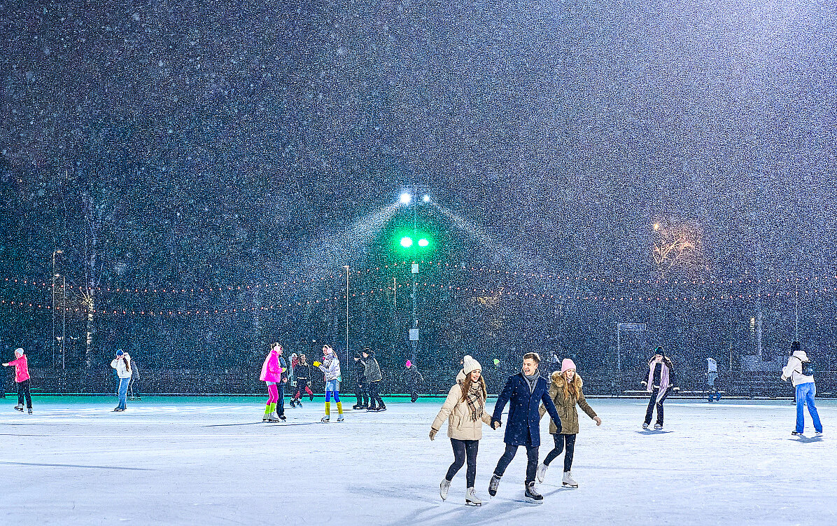 Снежным вечером на катке... - Елена 