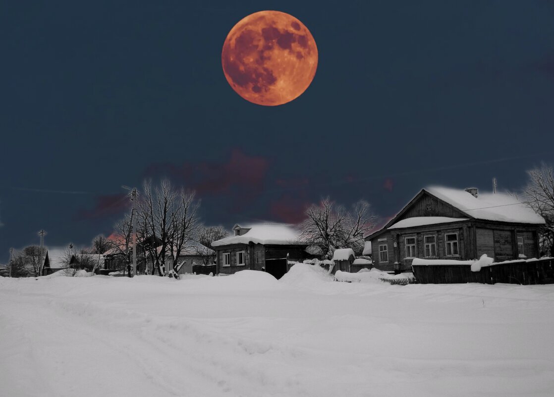 Лунная ночь в деревне - Наталья ***
