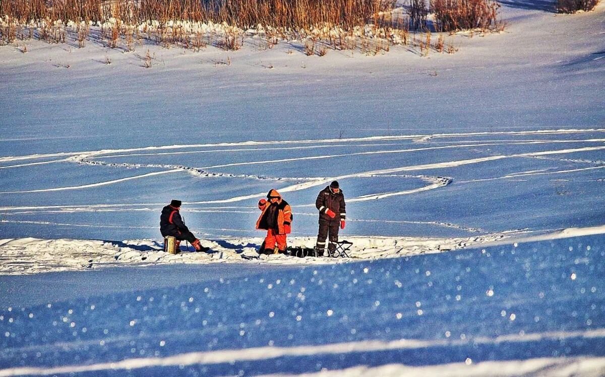 Февральская рыбалка на Юганской Оби. - Владимир 