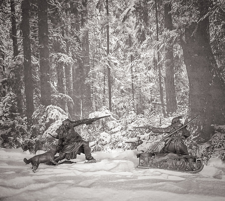 "Битва на снегоступах" - Юрий Афонин "Битва на снегоступах" - Юрий Афонин