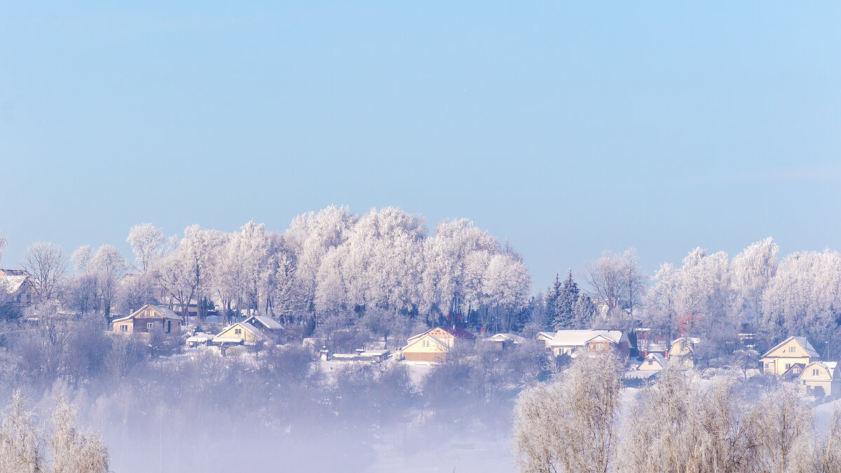 Деревенька среди февраля. - Анатолий. Chesnavik.