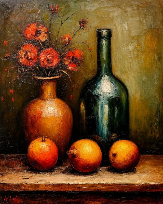 Бутылка с цветами - Георгий Пичугин