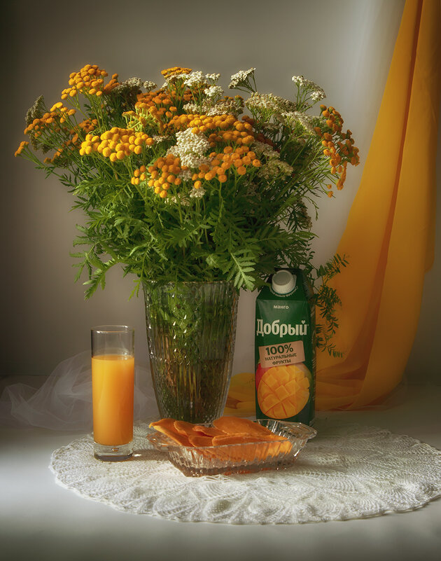 Натюрморт с соком. - Лилия * Натюрморт с соком. - Лилия *