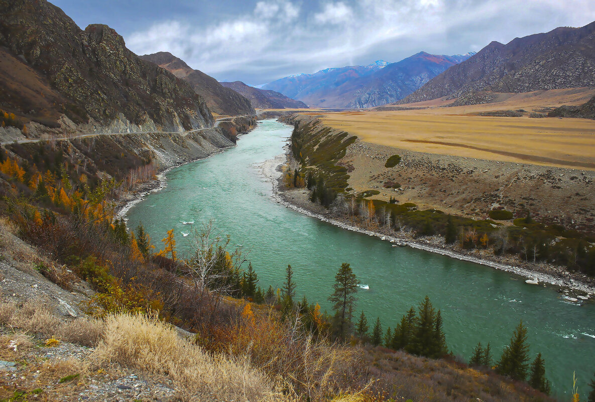 Бирюзовая осенняя Катунь - елена беликова