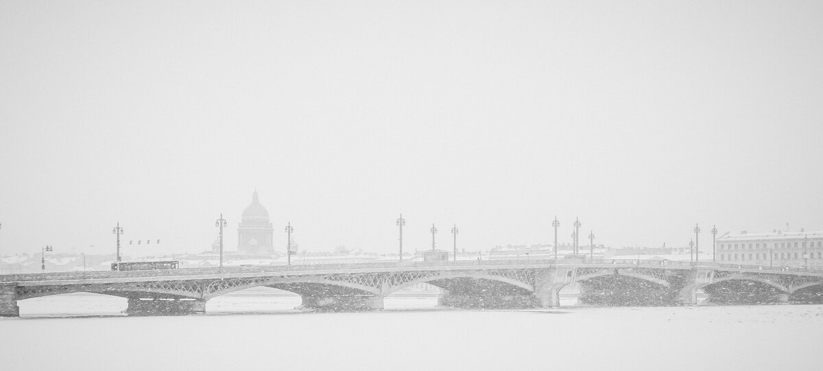 Благовещенский мост в непогоду - Олег Загорулько
