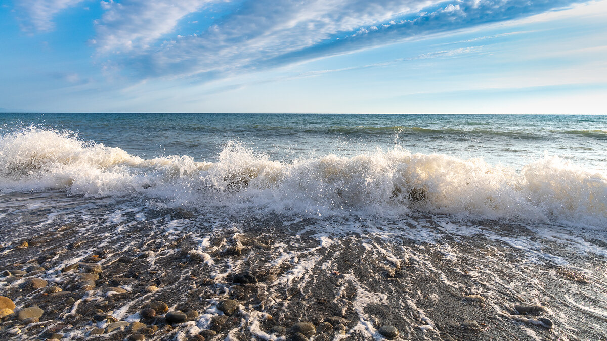На морском берегу. Волна. - Владимир Лазарев