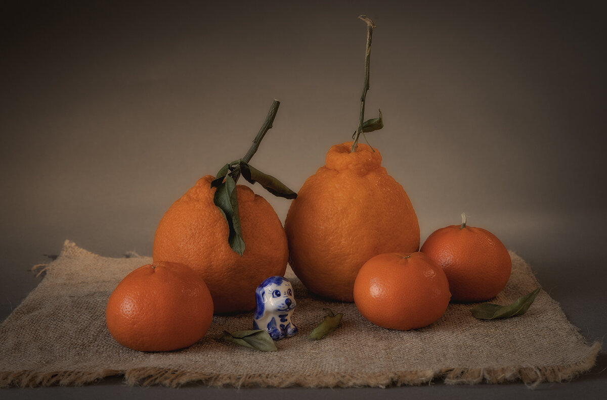 Семейный пртрет с породистой собачкой - гжель всё-таки! Шуточный натюрморт. - Лилия * Семейный пртрет с породистой собачкой - гжель всё-таки! Шуточный натюрморт. - Лилия *