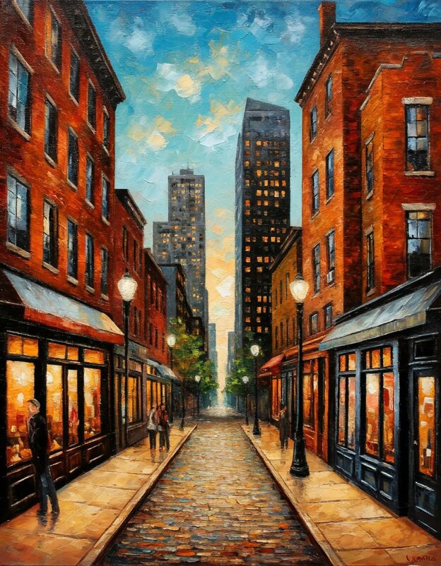 Городской пейзаж - Георгий Пичугин Городской пейзаж - Георгий Пичугин