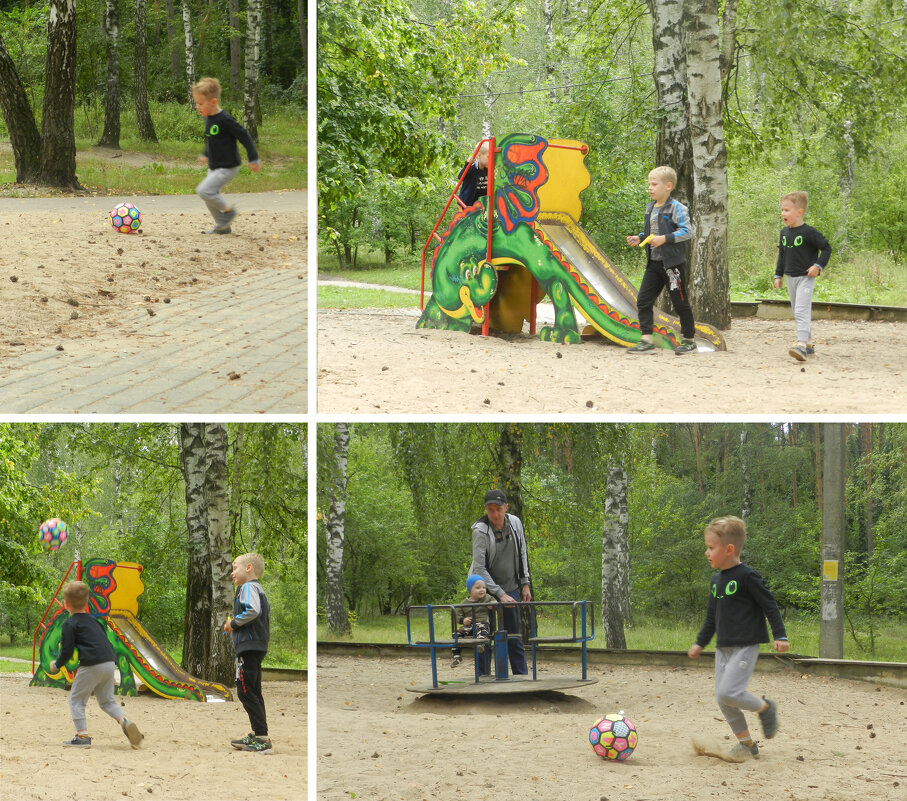 футбол в песочнице - Лера 