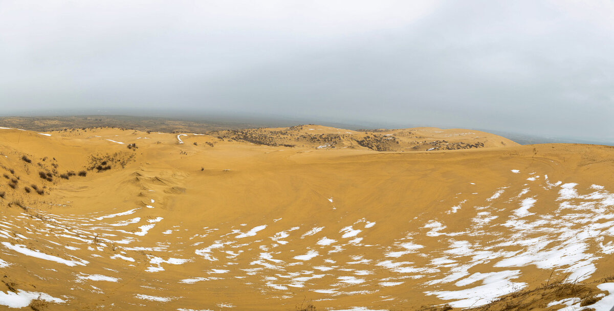 Зима в пустыне Сарыкум. Дагестан. - Дина Евсеева