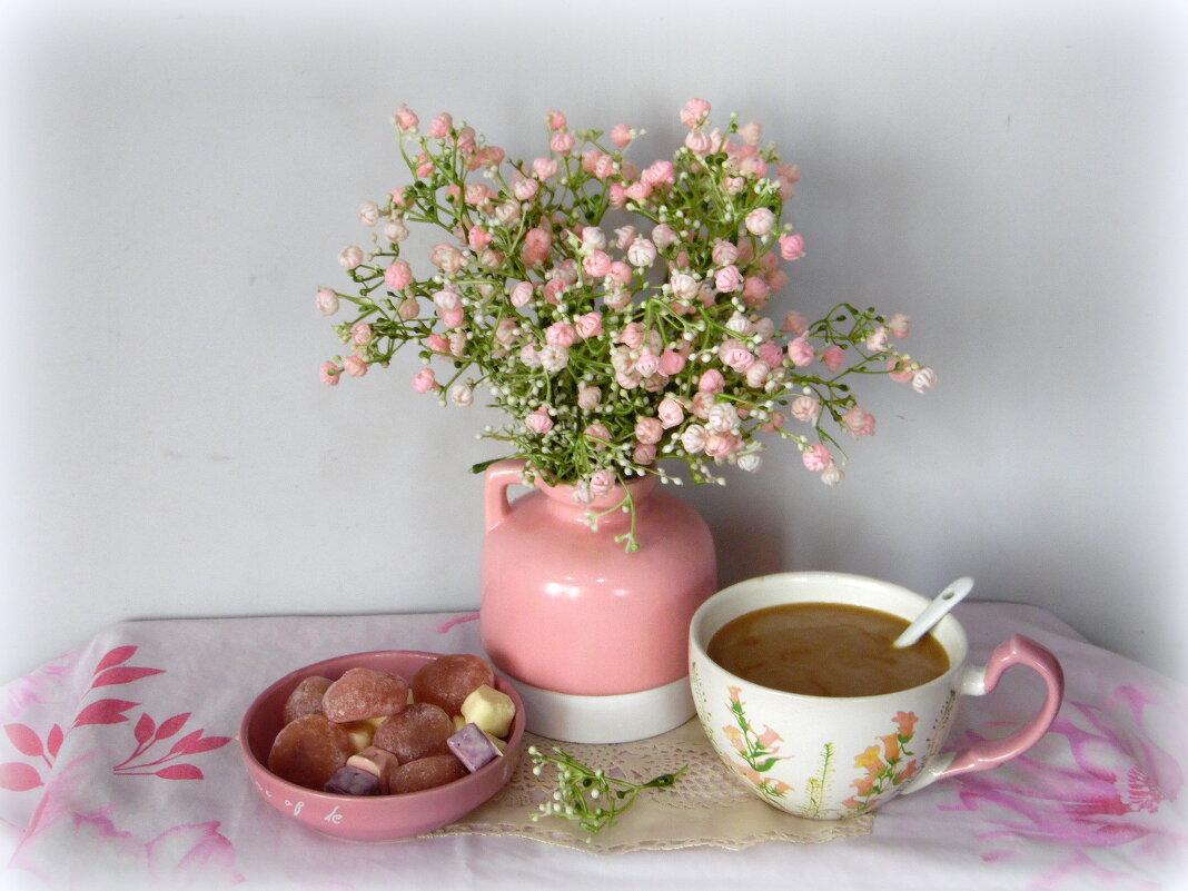 Натюрморт с гипсофилой. - nadyasilyuk Вознюк