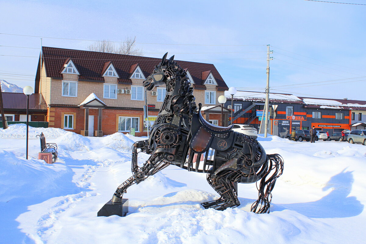 " Железный конь" встретил нас в Белокурихе - Татьяна Лютаева