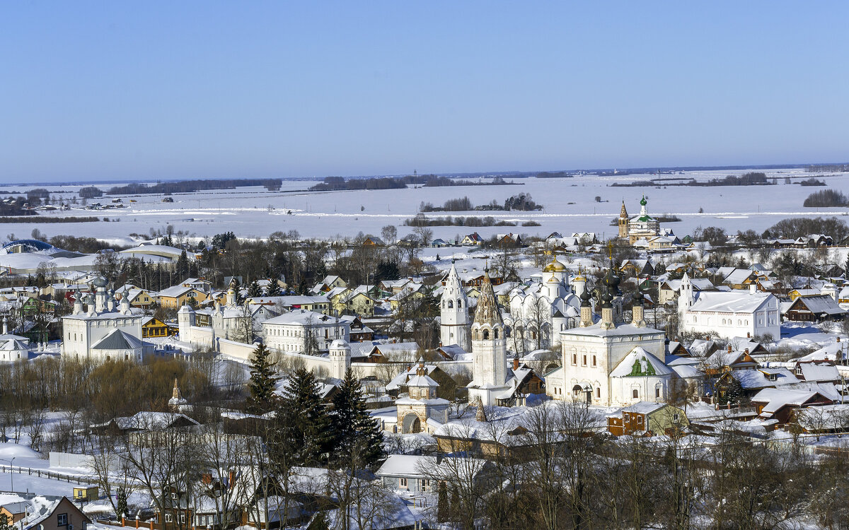Монастыри Суздаля. Вид с колокольни - Сергей Цветков