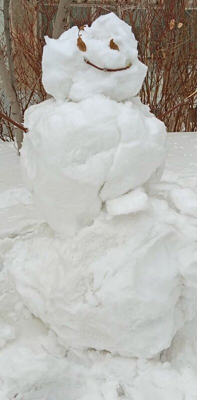 Мартовский снеговик. - Георгиевич 