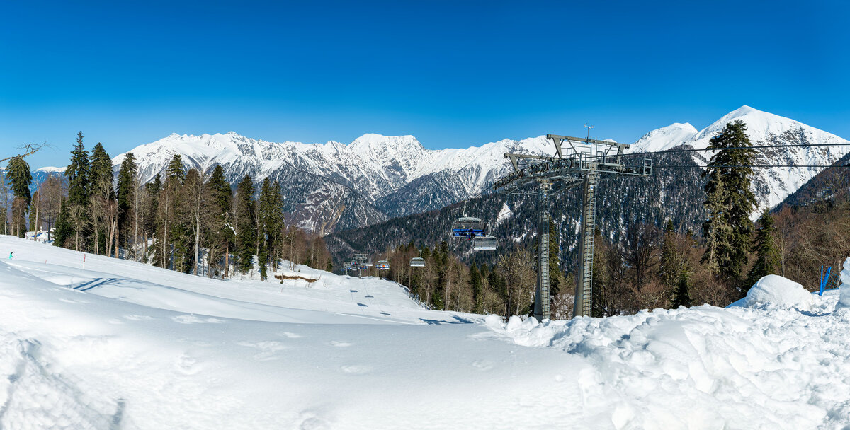 Горнолыжный комплекс Лаура, Красная поляна. - Дина Евсеева