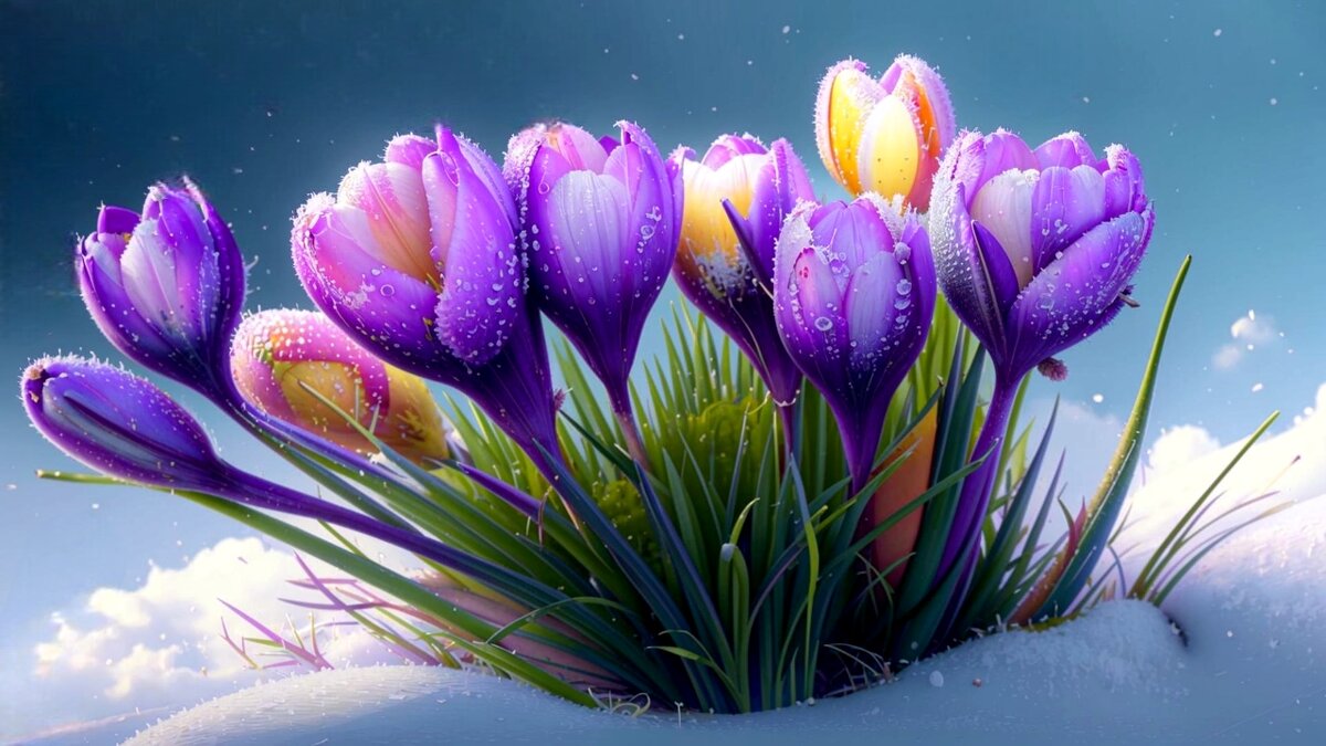 Весенние цветочки - Елена Сухорученкова