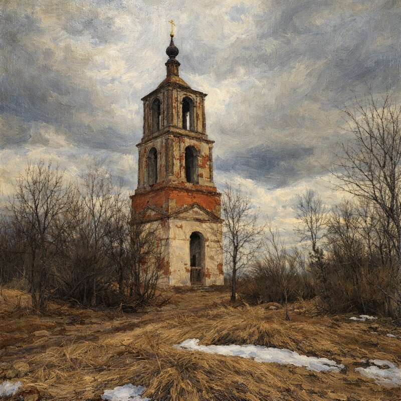 Урочище Аргуново. Колокольня церкви Николая Чудотворца. - Денис Бочкарёв