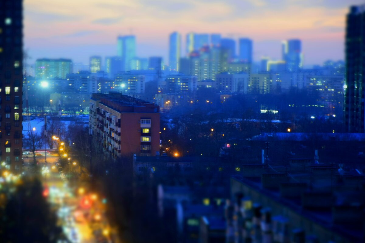 Вечер в городе после заката - Мария Яковлева