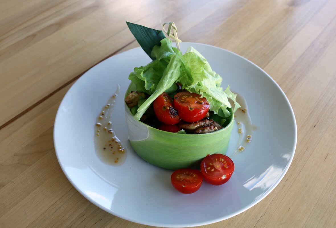 Теплый салат с курицей - Ольга 