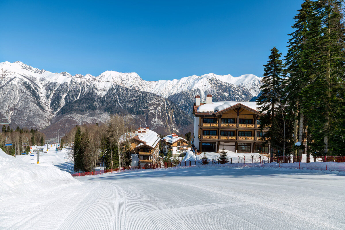 Склоны "Лаура" Газпром Поляна, Сочи. - Дина Евсеева