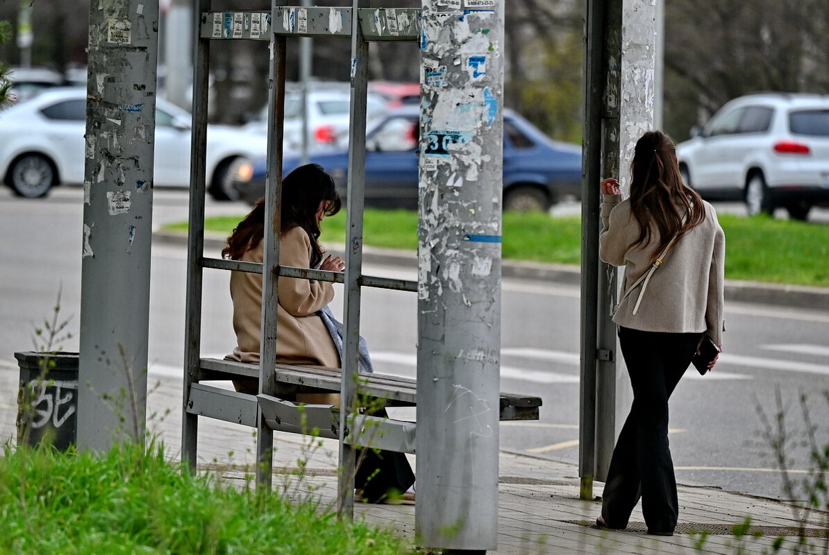 На остановке... - Николай Саржанов