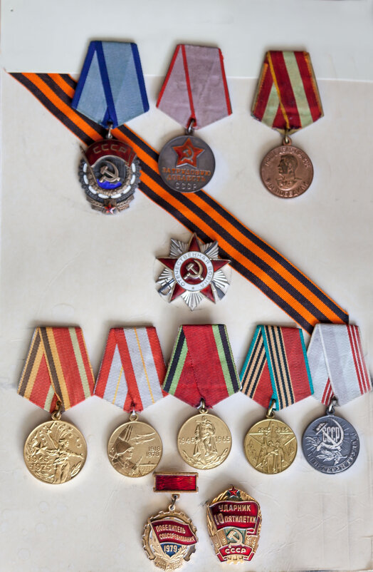 Заслуженнве награды ветеерана - Александр Силинский