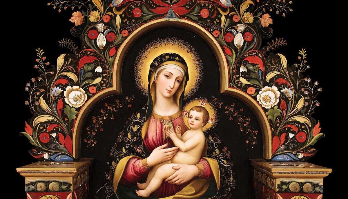 Мадонна с младенцем на троне - СЕРГЕЙ ФИЛОЧКИН