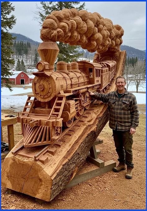 Сейчас поедем !...(деревянная скульптура) - Валерий Кокорев