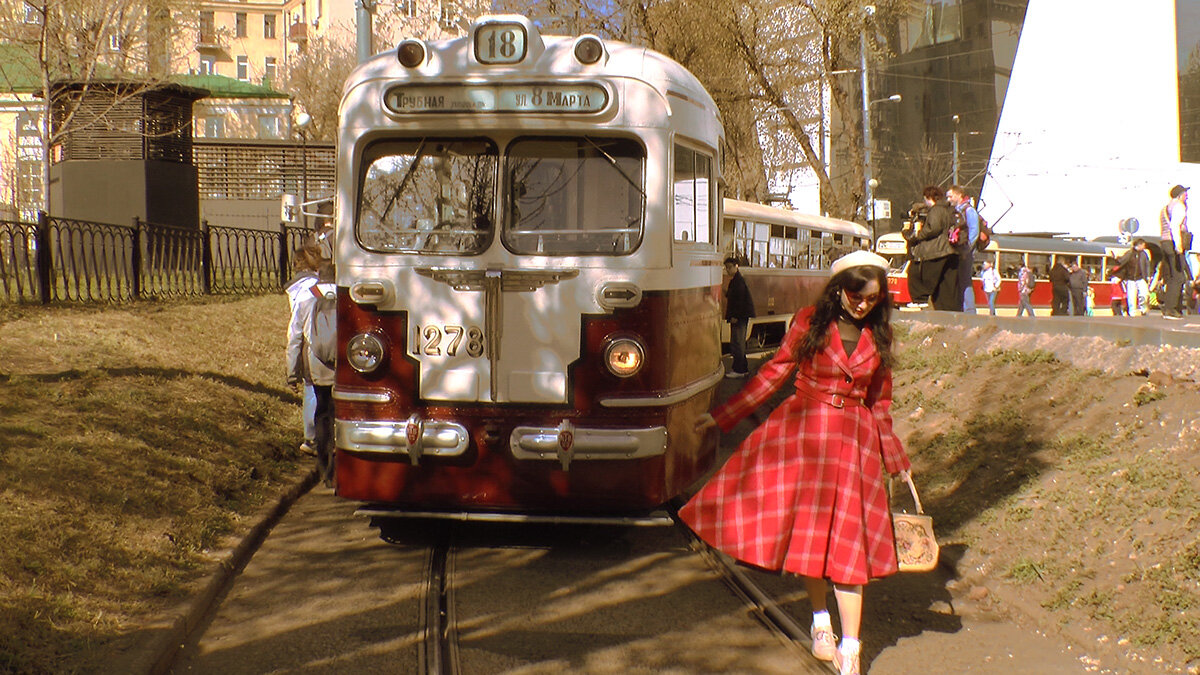 Москва. Парад трамваев 4 апреля 2026 года. - Игорь Олегович Кравченко Москва. Парад трамваев 4 апреля 2026 года. - Игорь Олегович Кравченко