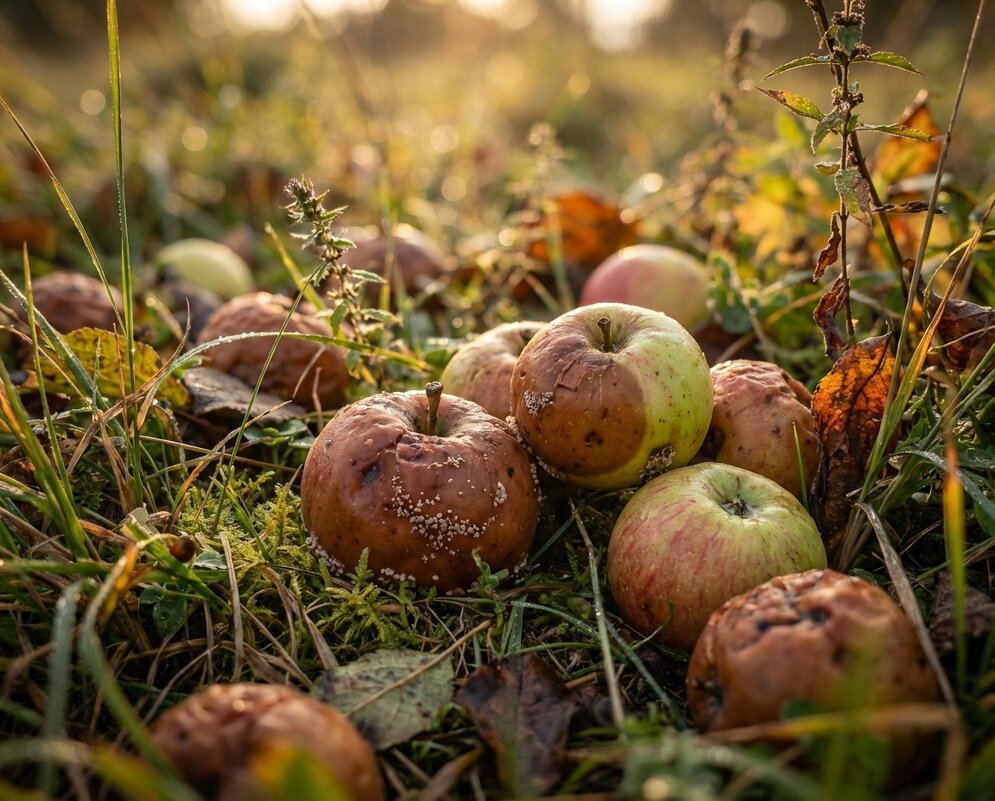 Яблоки на земле - Лилия 