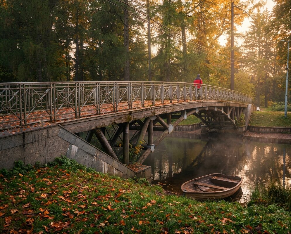 Мостик в парке - Лилия 