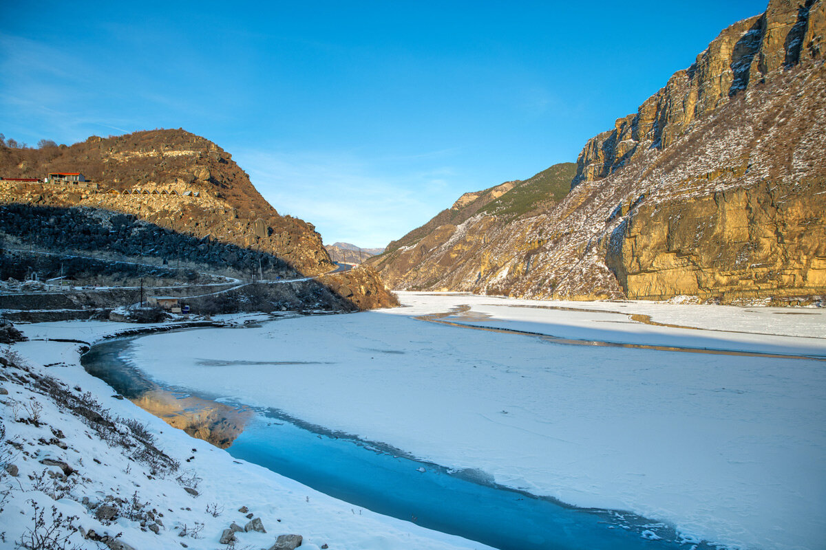 Горный зимний  Дагестан. - Дина Евсеева