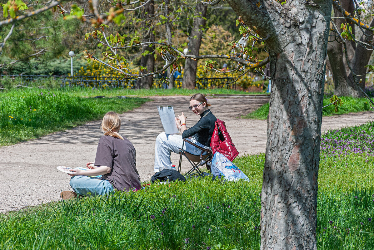 Радостный весенний пленэр - Юрий Яловенко