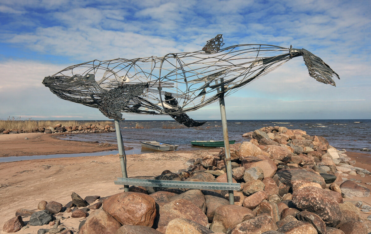 Скульптура "Кит" - skijumper Иванов