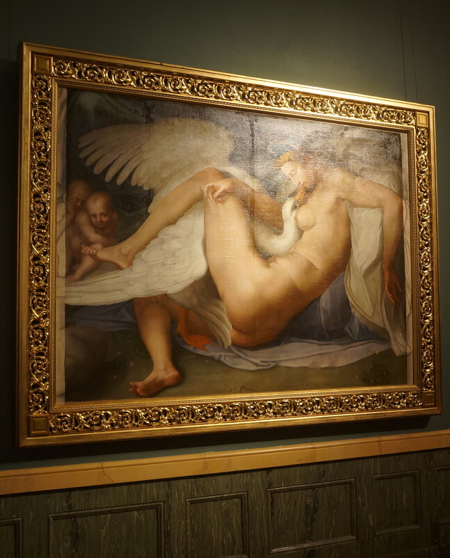 Микеланджело Буонаротти / круг / Леда и лебедь / 1530-1560 - zavitok *