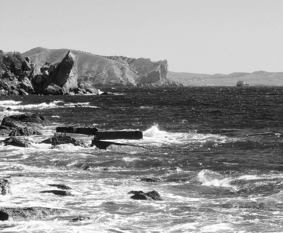 ... шторм в Зелёной бухте Нового Света.. - galalog galalog