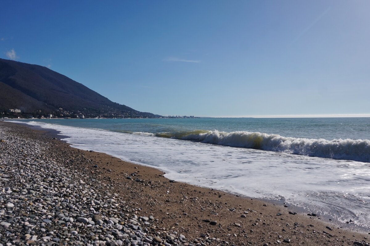 Февральское море в Гагре - Nataly St. 