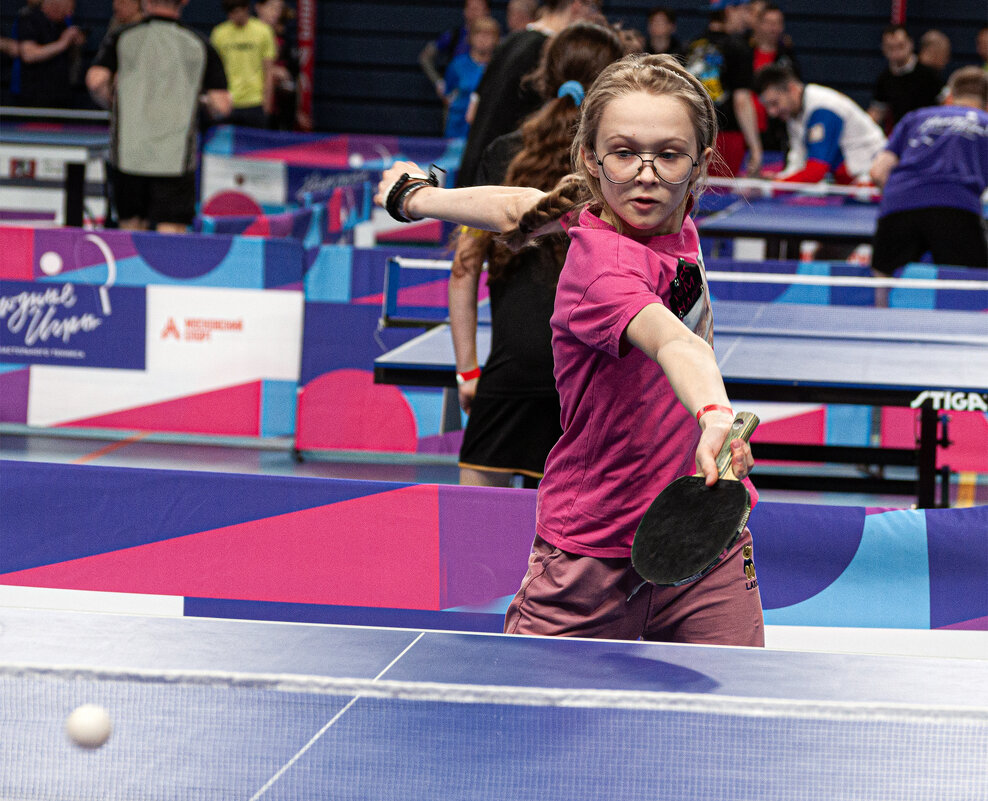 Турнир по настольному теннису в Лужниках во Дворце Дружбы. "Народные игры" 2026 - Юрий Яньков