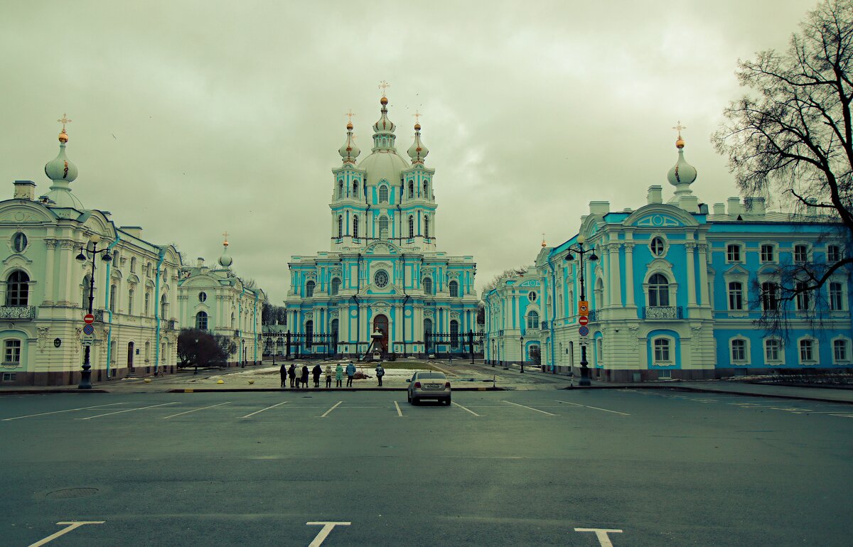 Смольный собор. Утро нового года. - веселов михаил 