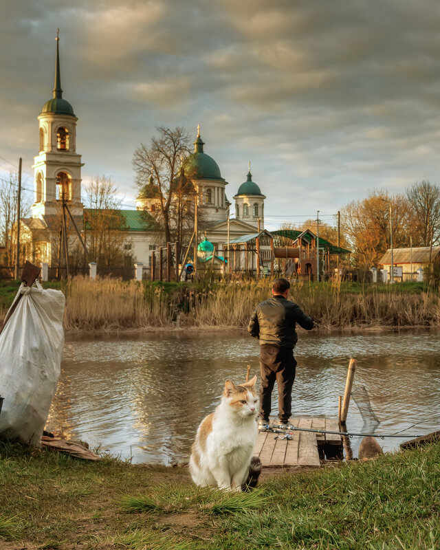 Весна. Вечер в деревне - Владимир Колесников