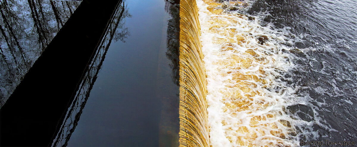 водопад,мост,Бокситогорск - Laryan1 