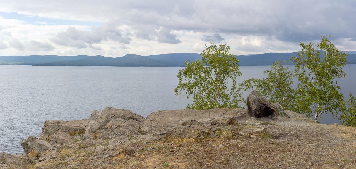 На берегу озера Тургояк (панорама). - Алексей Трухин