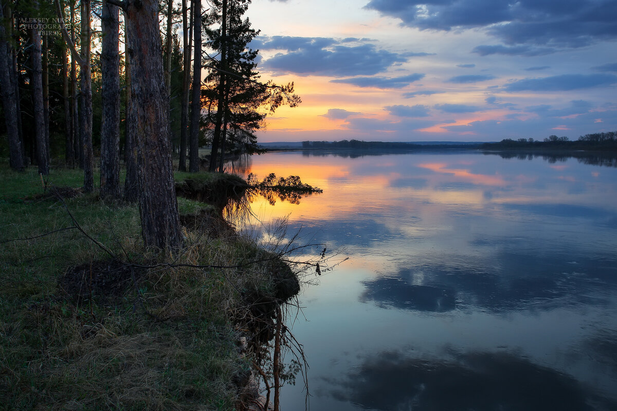 Апрельский рассвет на берегу реки Белая - NikitinAleks 
