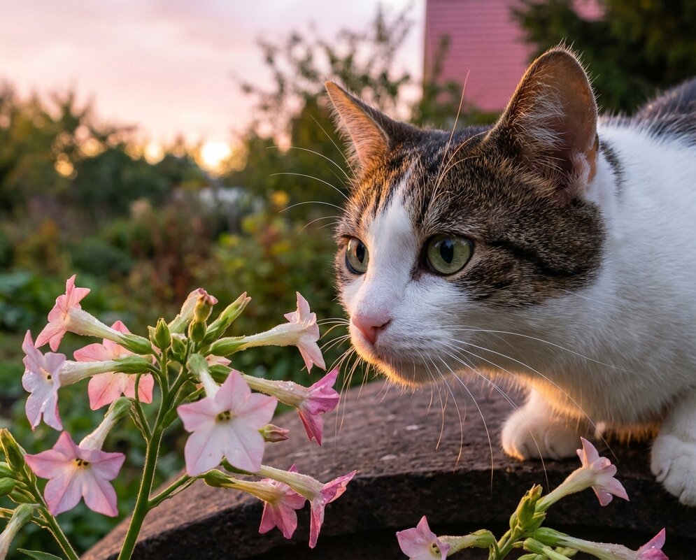 Котя на закате - Лилия 