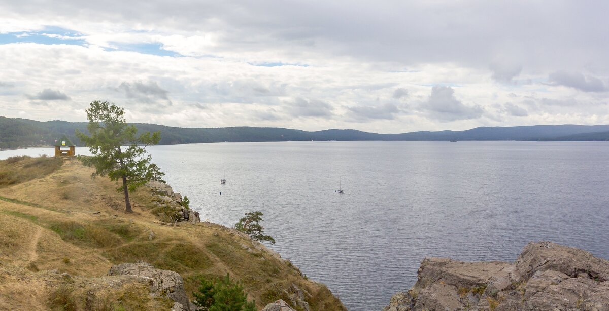 На берегу озера Тургояк (панорама). - Алексей Трухин