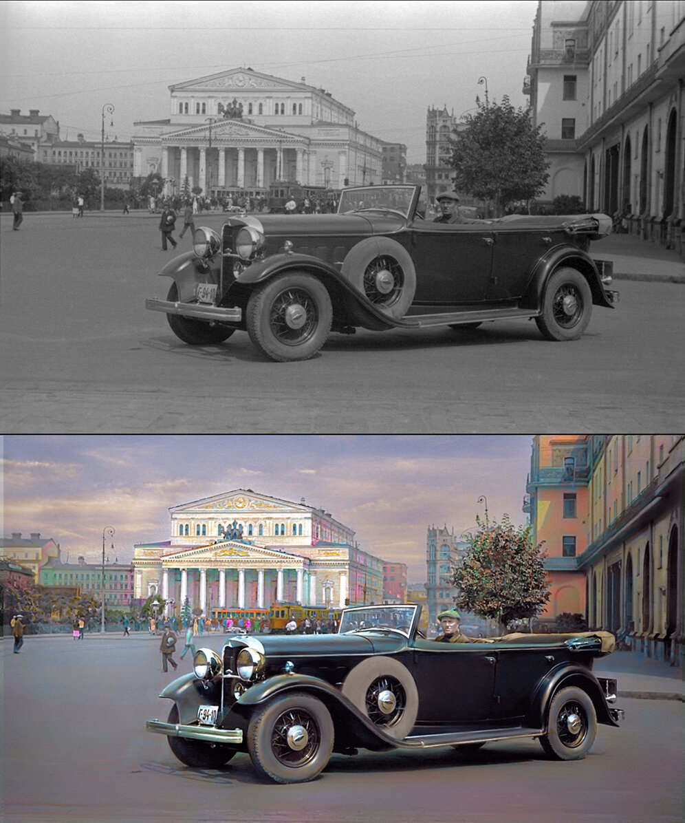 " Раскраска ". Москва 1930-х на фото А.Д.Гринберга. :: В и т а л и й .... Л а б з о'в " Раскраска ". Москва 1930-х на фото А.Д.Гринберга. :: В и т а л и й .... Л а б з о'в