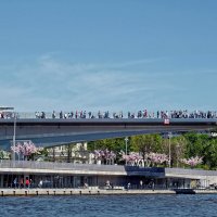 "Парящий" мост в Зарядье :: Валерий Судачок