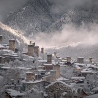 Mestia Towers After Snowfall :: Fuseboy 