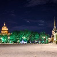 Исаакий и шпиль Адмиралтейства :: Константин Шабалин